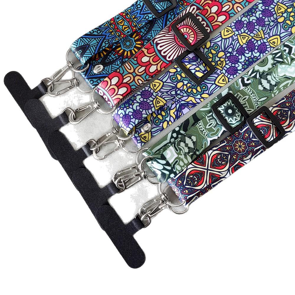 Adjustable Ethnic Style Crossbody Phone Lanyard for Travel & Mountaineering