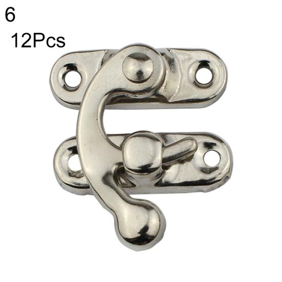 12 stk Lær håndverksveske Dekorative smykker gave vin treboks Hasp låsekroker