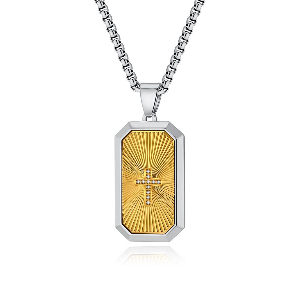 2025 Simple Style Fashion Personalized Military Brand Pendant Necklace Men s Accessories Versatile 3MM+60CM