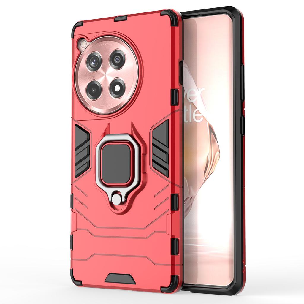 For OnePlus Ace 3 5G/12R 5G Ring Kickstand Case PC +TPU Phone Cover