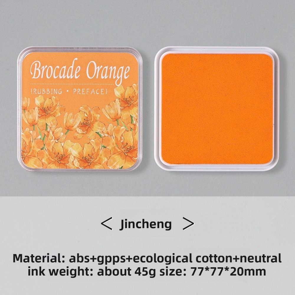 New Square Student Ink Pad Quickly Drying Neutral Ink Self Ink Stamp Multiple Colors Eco-cotton Stationery Inkpad for Students