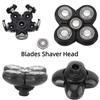 Intelligent Floating Shaver Head With 5 Blades Detachable And Washable Shaving Razor Replacement