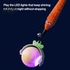 Rechargeable Pet Toy Interactive Cat Ball, Self Rolling Ball with Bell And Detachable Plush Tail, Automatic Obstacle Avoidance, Light for Indoor Cats