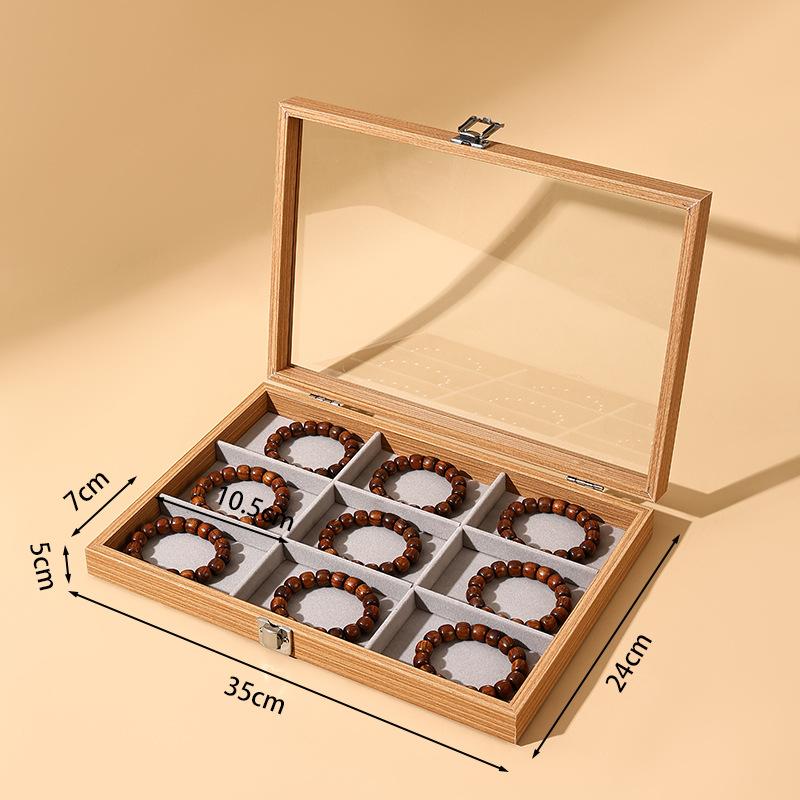 Dust-proof Sunroof with Lid Bracelet Storage Box Buddha Beads Cultural Play Bracelet Collection Box Buddha String Bracelet Jewelry Box