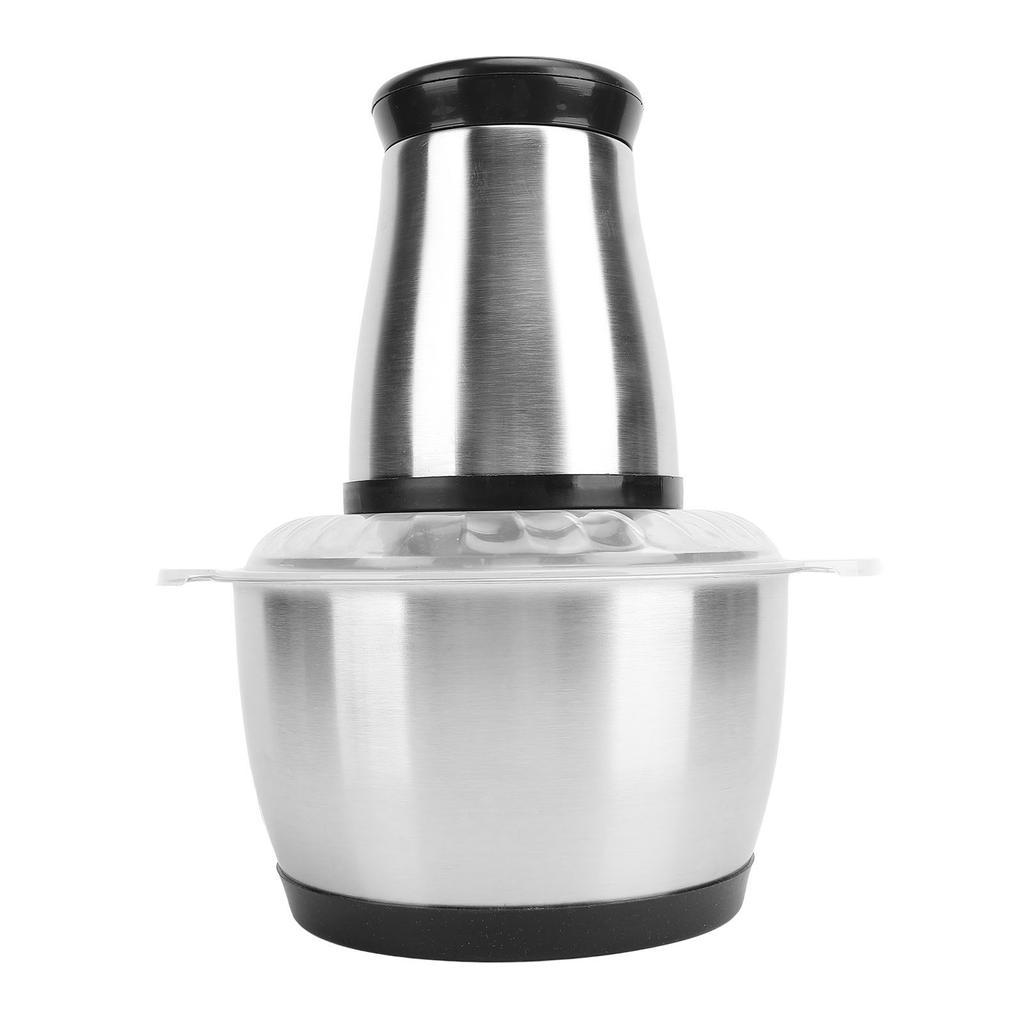 Lebensmittelzerkleinerer, elektrischer Fleischwolf mit 2 l Edelstahlschüssel, 200 W Kupfermotor für Küchenfleisch V