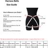 Women Sexy Garter Belt  Harness Lingerie  Body Stockings Leg Harness Fetish Erotic Rave Sword Belts Goth Bodysuit