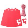 50pcs DIY Crafts Xmas Tree Hanging Christmas Card Label Kraft Paper Tags Thanks Tag Snowflake