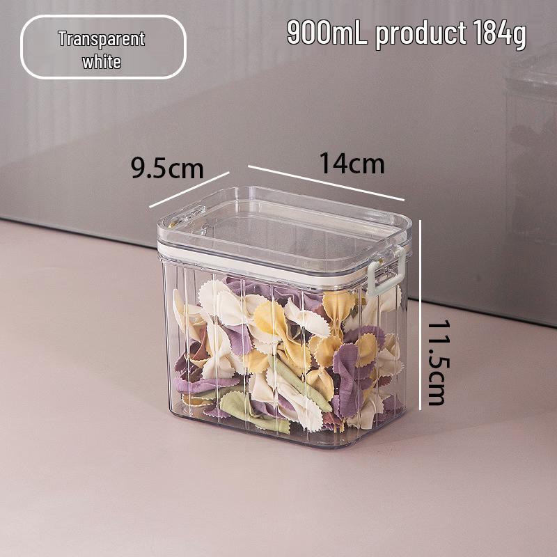 

900ml Plastic Sealed Storage Jars (2-Pack)