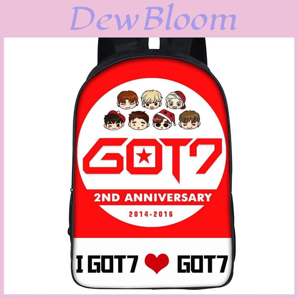 Stylish Kpop Got7 Idol Team 3d Print Backpack For Trendy Teenagers