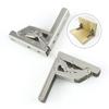 2PCS Self-Locking Folding Hinge Table Leg Bracket 90/180 Degree Flat Spring Folding Hinge Furniture Hardware Table Leg Fitting