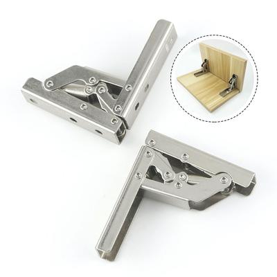 2 STKS Zelfvergrendelend Klaphengsel Tafelpootbeugel 90/180 Graden Platte Veer Klaphengsel Meubelbeslag Tafelpootfitting