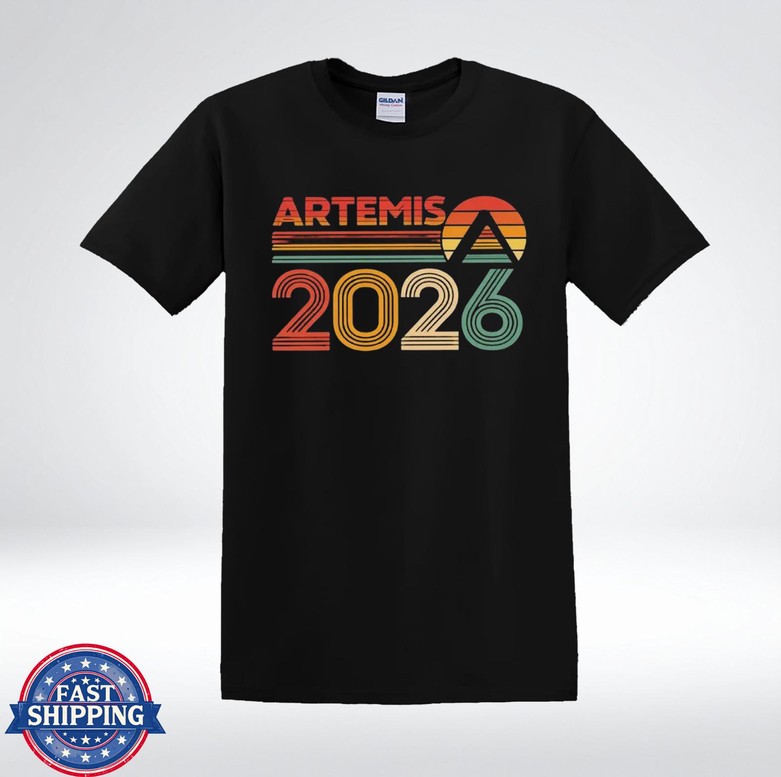 Artemis 2026 Retro Vintage Space Mission NASA T-Shirt S