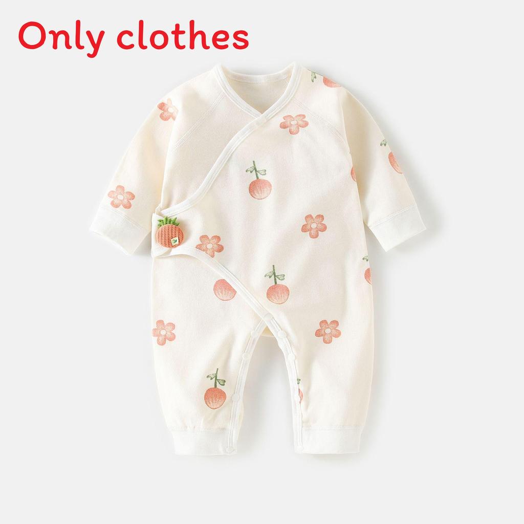 Baby Romper With Pure Cotton Long Sleeve Design For Newborns And Toddlers