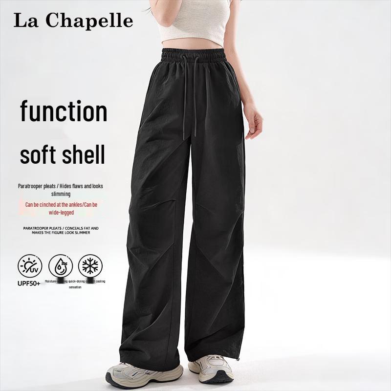 La Chapelle Women's UPF50+ Sun Protection Cargo Wide-Leg Pants