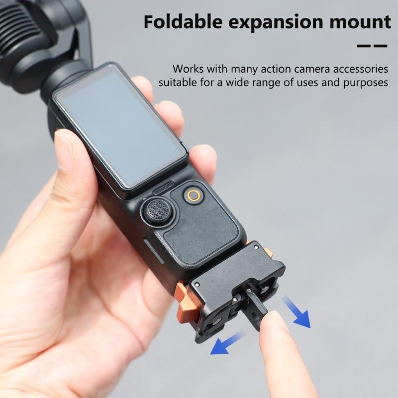 Aluminum Alloy Charging Dock Base Built-in 1/4 Screw Hole At Bottom Lightweight for Pocket 3 with Type C Port