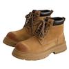 Martin boots new mid-top leather boots thick-soled heightening desert high-top casual rhubarb boots