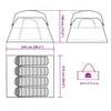 4 Person Camping Tent Green Waterproof