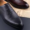 Fashion Men Dress Shoes  Formal Office Oxford Wedding Party Matches Suit Zapatos De Hombre High Grade Genuine Leather handmade Man shoes