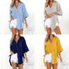 Women's Loose Button Long Shirt Dress With Premium Quality Fabric For Everyday Comfort