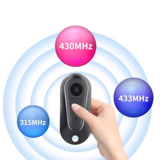 Universal 433MHz Remote Control Key for E-Bike Scooter 3 Button Wireless Copy Clone Key for Tailg Fast Efficient Garage Door Opener