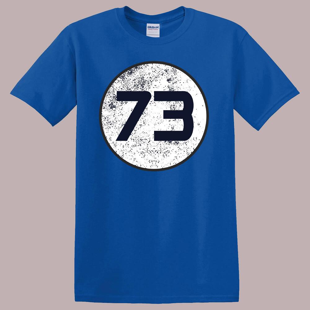 Sheldon Cooper 73 Symbol Big Bang Theory Men s Royal Blue T-Shirt Size S-5XL Unisex T-Shirt XXXXL