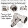 RO Feed Water Adapter 1/2\ To 1/4\\ With Shut-off Ball Valve Tap Tee B New