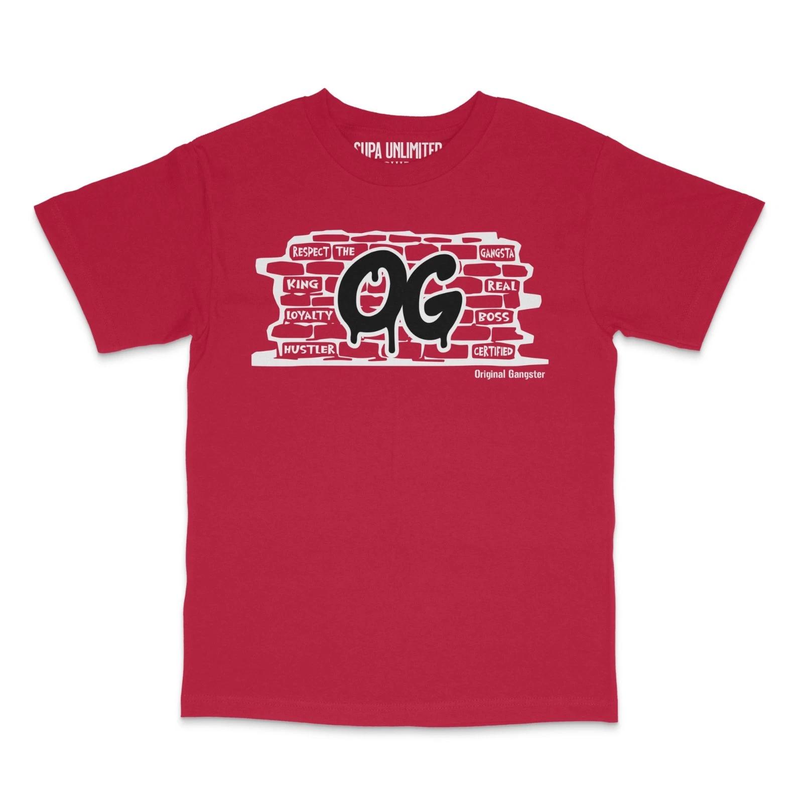 OG Streetwear Graphic Tee – Original Gangsta Hip Hop Urban Rap Men’s T-Shirt 4XL