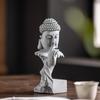 Zen-Style Xian Porcelain Buddha Ornament: Creative Desktop and Tea Room Bonsai Decoration.