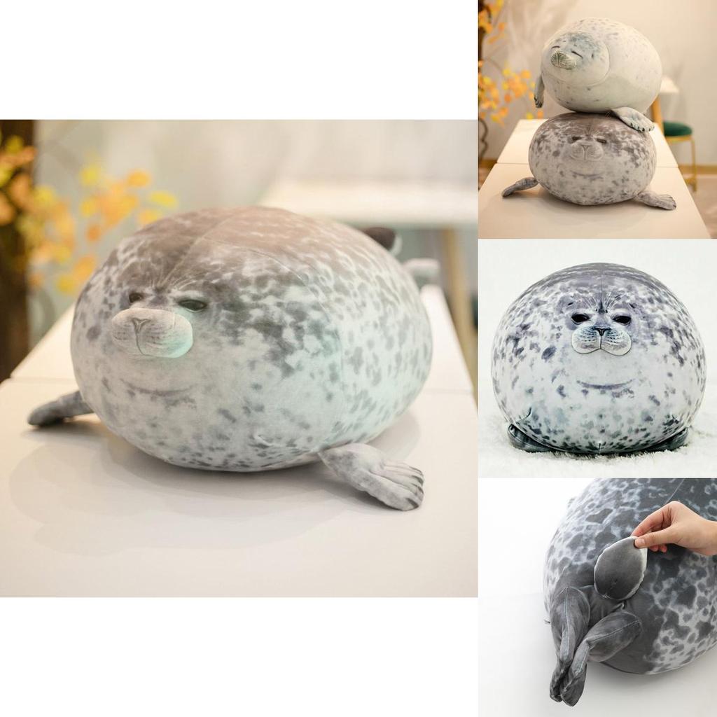 Large Chubby Blob Seal Plush Toy Animal Pillow Pet Soft And Cute Ocean Stuffed Doll Gift