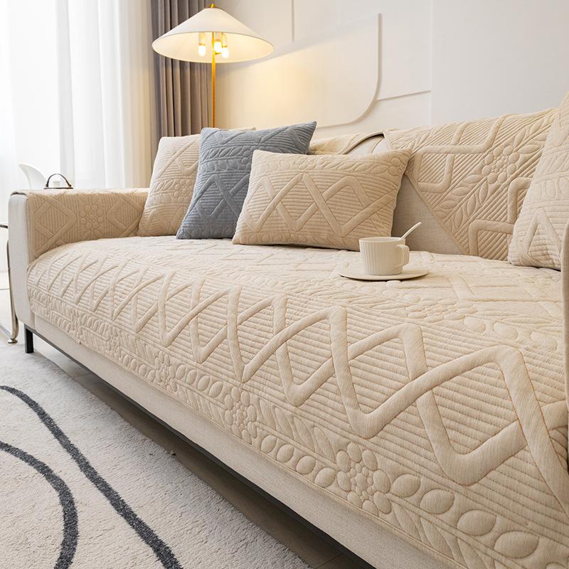 

Новый нескользящий утолщенный синельный коврик для диванной подушки, простой диван-полотенце, домашний диван, зимний чехол для дивана в Северной Европе, для гостиной 70x70cm 1pcs