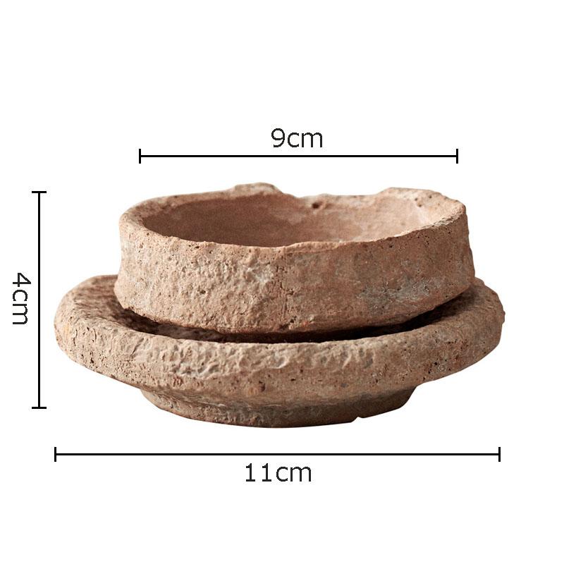 Грубая керамическая ваза Неровности Цветочные горшки Настольное украшение Цветочная композиция Грубая керамика Цветочные вазы Садовый декор для улицы