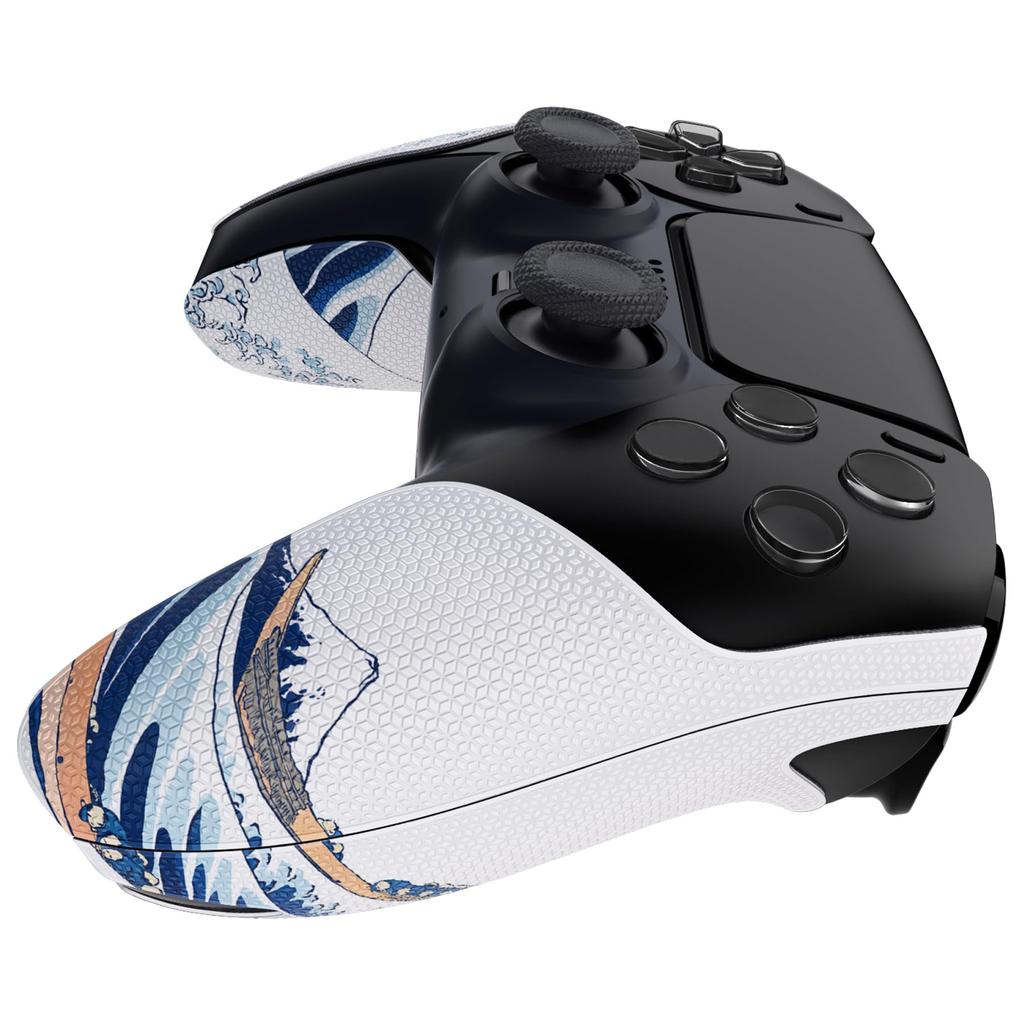Těsnění rukojeti kompatibilní s PlayVital PS5, rozdělený design, měkká šestihranná diamantová textura, absorbující pot, chránič rukojeti pro PS5, skvělý vzor