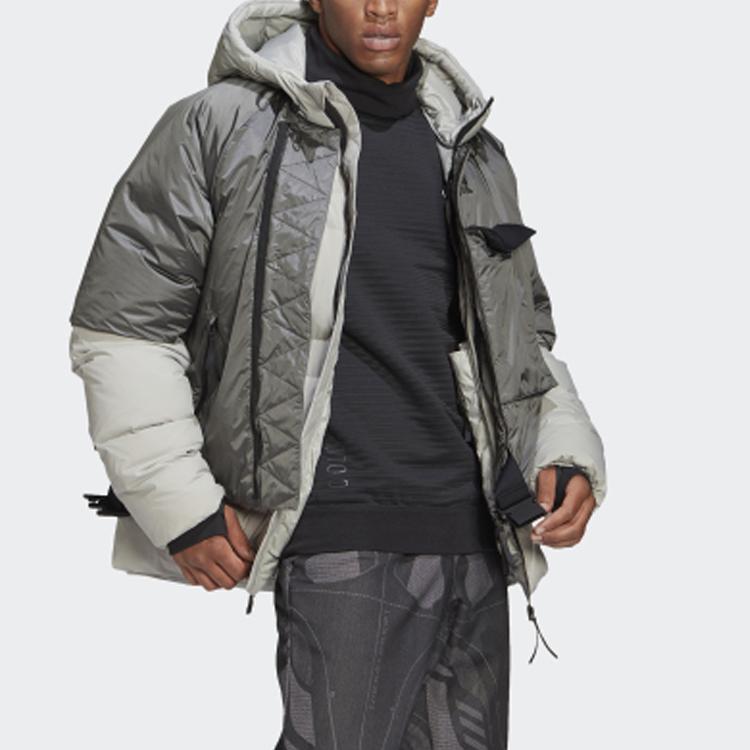 Adidas Down Jacket Outdoor Sports Warm Winter Men Outerwear Metallic-Grey FT2420