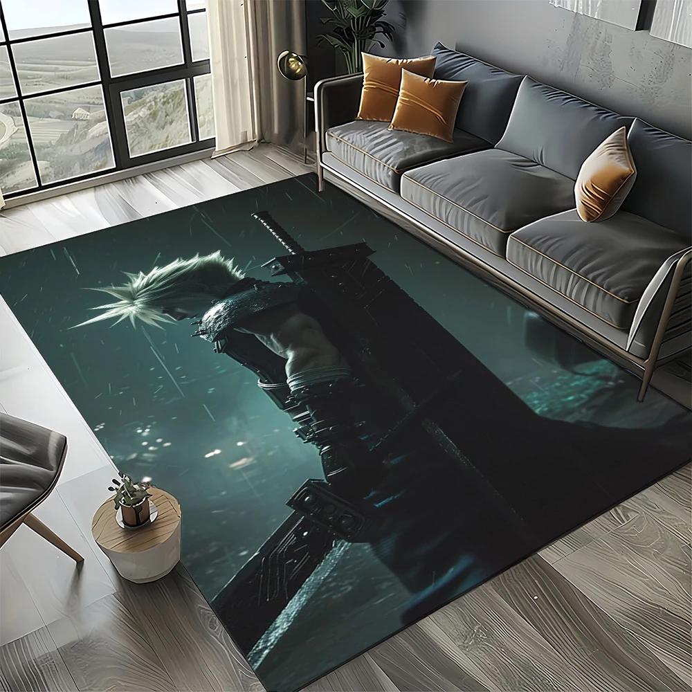 2025 New Style Cloud Tifa Aerith Final Fantasy Games Carpet Rug for Home Living Room Bedroom Sofa Doormat Non-slip Floor Mat