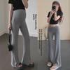 Maternity Flare Pants for Autumn/Winter - Thick, Comfortable, Belly Support, Casual, Plus Size