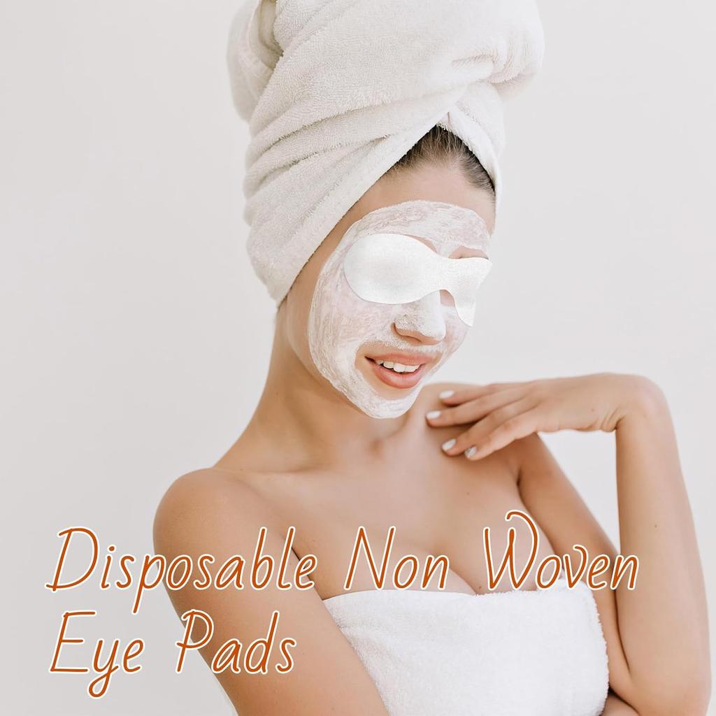 100 Sheets Eye Covers for Facials Disposable Eye Masks Non-woven Cotton Eye Pads Spa Eye Masks Eye Care Patches Paper Paper Beauty Sheets for Facial