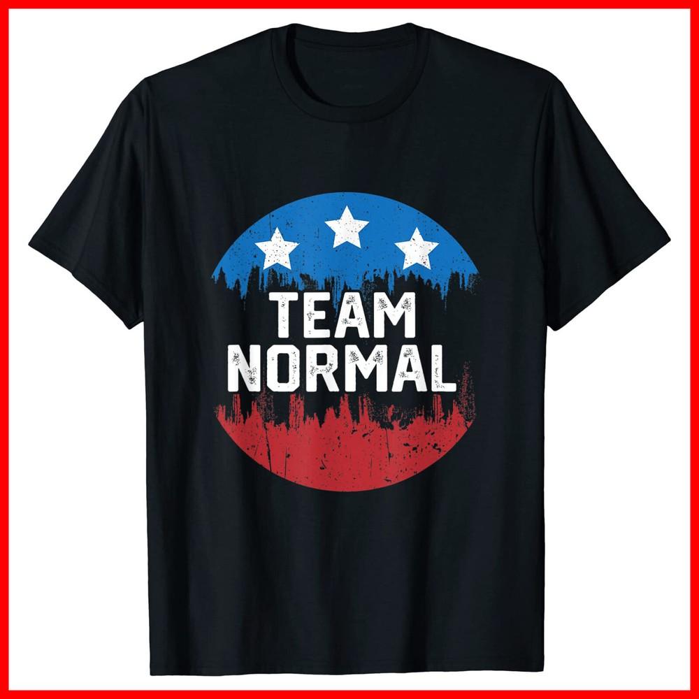 Команда Нормальная 2022 США Флаг Америки Про Трамп 2024 Черная Хлопковая Футболка Унисекс Футболка XXL