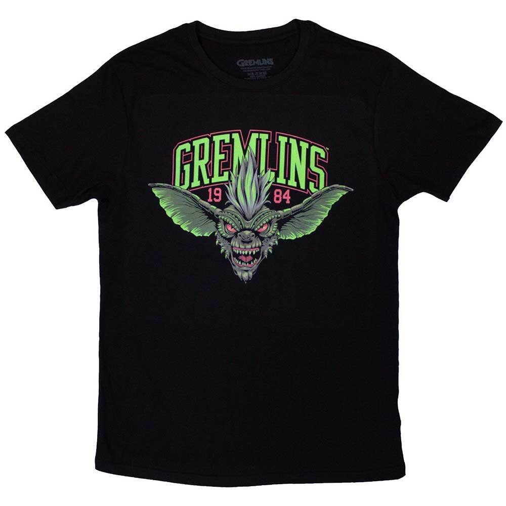 Gremlins Stripe 1984 Green Logo T-Shirt Black New Unisex T-Shirt L