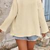 Plus Size Textured Lapel Cardigan Jacket with Folded Cuffs