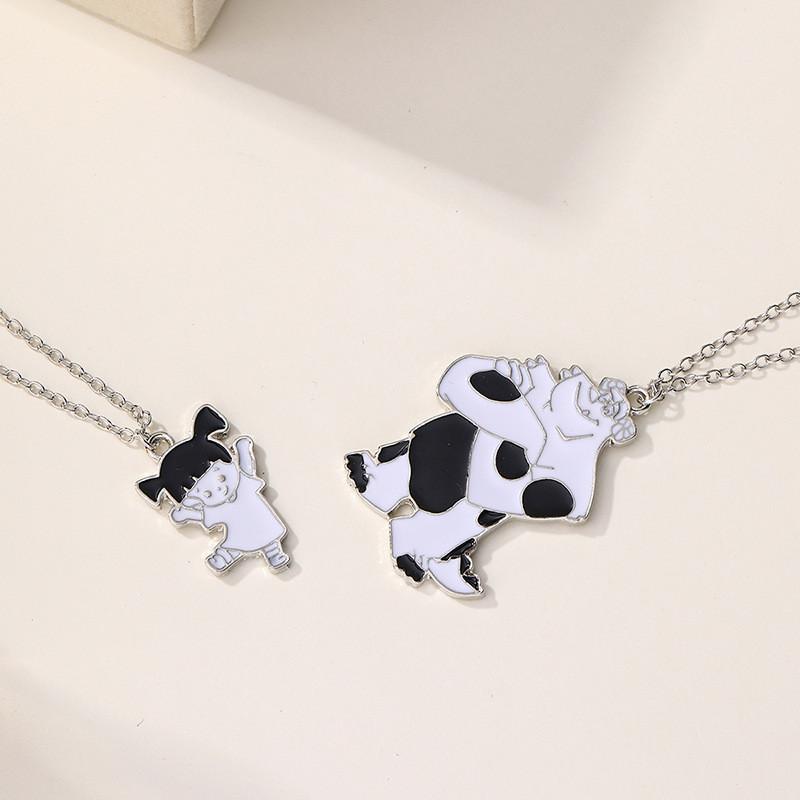 Cow Pendant Necklace For Girls With Zinc Alloy Chain Summer 2025 Jewelry Gift