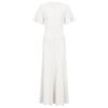 In-stock high-quality summer new socialite slim fit rhinestone short-sleeve V-neck shiny silk dress 2675