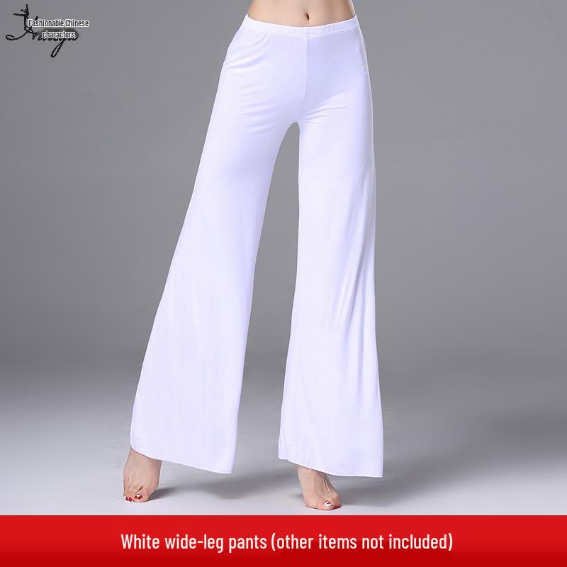 2025 Damskie Luźne Drapowane Modalne Szerokie Spodnie do Tańca i Jogi