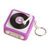 Mini Charm Pendant with Retro Gramophone Gramophone Keychain Recording Music Playback Function