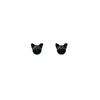 Boucles d'oreilles puces chat mignonnes et petites, Boucles d'oreilles simples quotidiennes douces et cool avec diamants et Boucles d'oreilles au design de niche