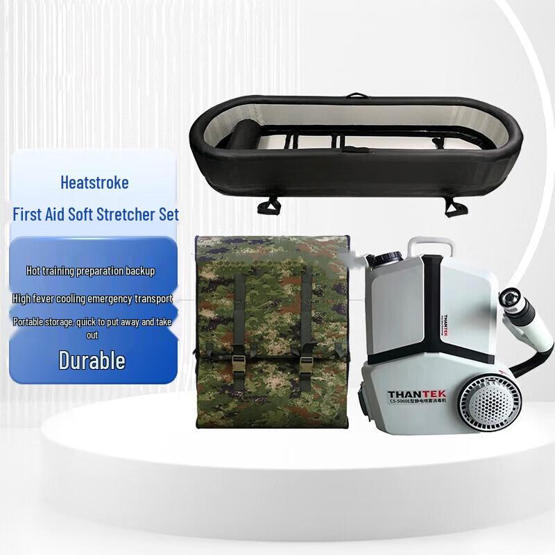 Portable Heatstroke Rescue Stretcher with Smart Sprayer
