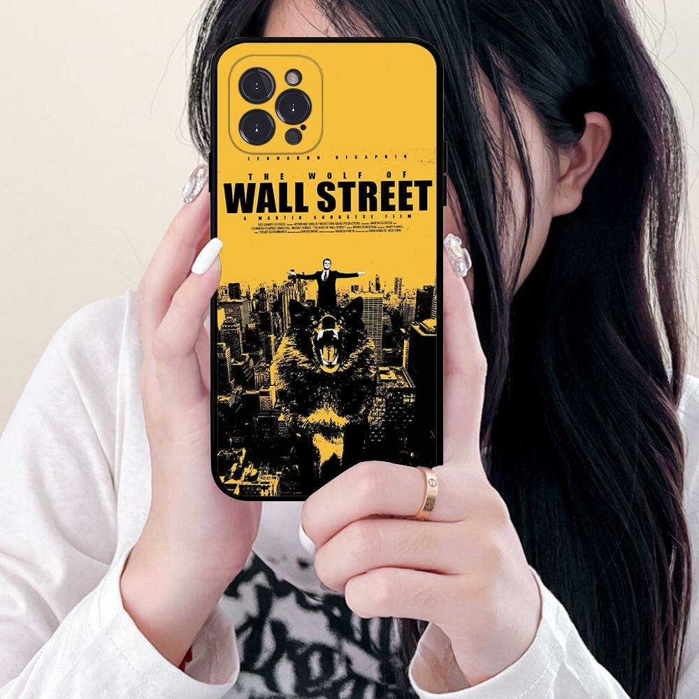 TV The W-Wolf Of W-Wall S-Street For Iphone 17 16 15 11 13 14 Pro Max Plus 12 Mini Black Shell Cover Phone Case
