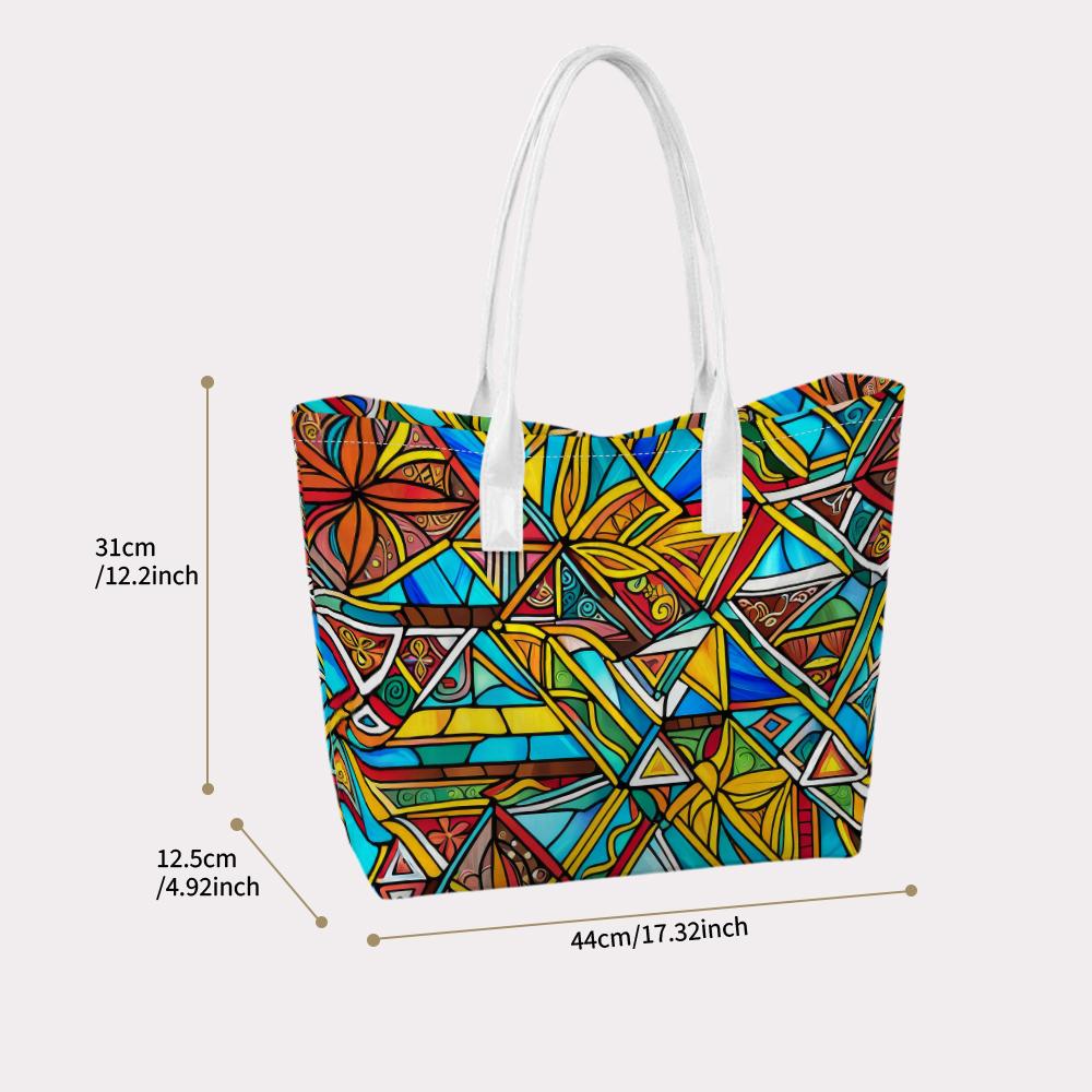 Colorful Geometric Pattern Shoulder Bag