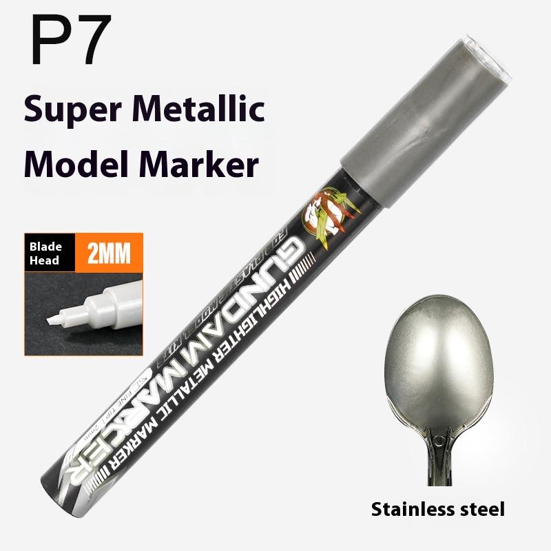 Mech Painting Paint Metallic Marker Pen Reflective Paint Model Marker Pen Drawing Students Supplies