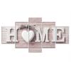 HD Printed Posters 5 Pieces Canvas Painting Love HOME Letter Wall Art Print Pictures for Living Room Home Decor