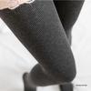 Plus Size Women's Vertical Stripe Fleece Lined Leggings - Autumn & Winter Styles